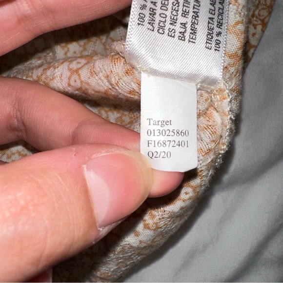 Universal Thread | Prairie Peasant Shirt Short Sleeve Crewneck Floral Ruffle - Picture 8 of 12